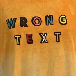 Men’s Tommy Hilfiger Large tie dye wrong Text shirt